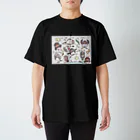 みつぞno鳥絵店の錦花鳥たち Regular Fit T-Shirt