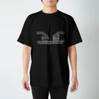 STAND FLOWERのTwo Men Playing with their Lives（white line） Regular Fit T-Shirt