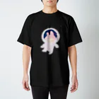 つきよ みの宇宙に行くうさぎちゃん スタンダードTシャツ