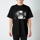 SNOWDOME PRODUCTIONのSNOWDOME PRODUCTION 2022 スタンダードTシャツ(黒フロントロゴ) Regular Fit T-Shirt