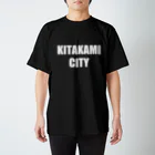 【公式】RE EARTH TV / リアスティーヴィーのKITAKAMI CITY - Tee（WH-Dark Color）スタンダードTシャツ Regular Fit T-Shirt