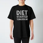 Diet LabのDiet started tomorrow Regular Fit T-Shirt