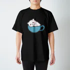 ふわにゃんshopのすやすや(ブラック) Regular Fit T-Shirt