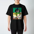 polkaerioの黒猫先生 スタンダードTシャツ