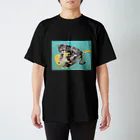 atelier-meicoのギターと猫 Regular Fit T-Shirt