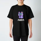 ABEKOのABEA パープル(白文字) スタンダードTシャツ