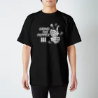 オノマトピアのペッパーミル・パフォーマンス（骨タイプ）GRIND THE PEPPER・文字白 スタンダードTシャツ