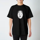 QUQU_WORKSの能面 ホワイト Regular Fit T-Shirt
