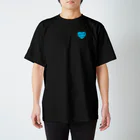 FIRST KIDS TVのBlue Heart Logo T (black) スタンダードTシャツ