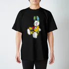 ユウサミイTシャツ店のうさぎ星人　YUNA color （Tシャツの地色はブラックおよび、濃色全17種あります） Regular Fit T-Shirt