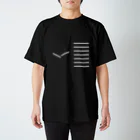 nhiskinnyのblack スタンダードTシャツ