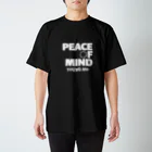 young.moのPEACE OF MIND BLACK スタンダードTシャツ