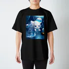 brand-new-cat-worldのJerryfishcat　ブルー スタンダードTシャツ