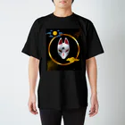 miamissioneのJapanese Spiritual Fox for Your Fortune Regular Fit T-Shirt