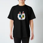 エマメ本舗のオッドアイの白猫エマメちゃんグッズ スタンダードTシャツ