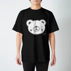 かまどキッチンのクマの描いてあるシャツ(黒シャツ用) スタンダードTシャツ