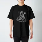 chika_shirakawaの神様シリーズ 𓀠ゆる神セブン弁財天𓀠 スタンダードTシャツ