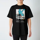 とやまソフトセンターの柴と軽トラ（前後レトロポップ②）by kayaman Regular Fit T-Shirt