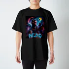 NEKOMETALの地獄の咆哮 猫ドラゴン スタンダードTシャツ