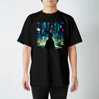 【公式】金運アップのBrilliant Futureのサイバーパンクの世界 スタンダードTシャツ