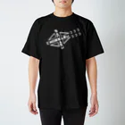 Ku-Ma's SHOPのチョッカクサンカク（白）_Type1 スタンダードTシャツ