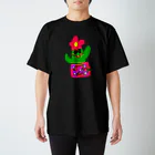 pikatti_yukiguniの花サボちゃん スタンダードTシャツ