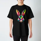 こもれびのカラフルなウサギ Regular Fit T-Shirt