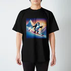 Yumexのスキーをするペンギンのペーくん Regular Fit T-Shirt