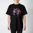 BlackSoddy'S SHOPのタイガーPolygonal Regular Fit T-Shirt