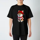 〜たけしゃんのお店〜の芝犬サンタ① Regular Fit T-Shirt