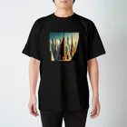 のんびりアート工房のジオメトリック都市 スタンダードTシャツ