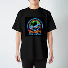 ©Happy Autism Japanのネオンの輝き☆世界旅行 スタンダードTシャツ