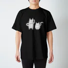 にゃーものお店のくろねこずホワイト Regular Fit T-Shirt