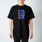 BUNNY-ONLINEのネオンアメコミアート92 スタンダードTシャツ