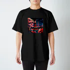 日本の風景 COOL JAPANの日本の風景　東京タワー、Jpanese scenery Tokyo Tower スタンダードTシャツ