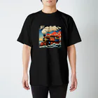 日本の風景 COOL JAPANの日本の風景:SL 蒸気機関車、Japanese senery:SL Steam locomotive スタンダードTシャツ