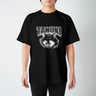 T&TのタヌキROCK（白ヌキ） スタンダードTシャツ