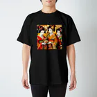 日本の風景 COOL JAPANの日本の風景:談笑している舞妓さん、Japanese scenery: Maiko chatting スタンダードTシャツ