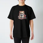 Pure Heartの猫ニャン スタンダードTシャツ