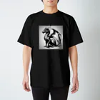 cotaro_worksのドラゴン　鉛筆画23 Regular Fit T-Shirt