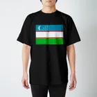 お絵かき屋さんのウズベキスタンの国旗 Regular Fit T-Shirt