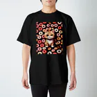 メロンパン猫のドーナツ溢れる猫 Regular Fit T-Shirt