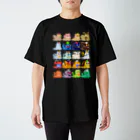 REDMOON_SAPPOROのアニマルスライム・大集合（背景なし） スタンダードTシャツ