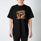 日本の風景 COOL JAPANの日本の風景:江戸前寿司、Japanese scenery: Edomae sushi Regular Fit T-Shirt