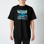 日本の風景 COOL JAPANの日本の風景:夏にバス旅行、ｊapanese scenery: Bus trip in summer Regular Fit T-Shirt