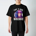 World_Teesのティーンの女の子向けアニメギフト - アニメが大好きな女の子 スタンダードTシャツ