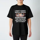 World_Teesの私はいつもアニメを見るわけではありません - アニメ愛好者の日本の女の子 スタンダードTシャツ