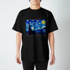 ArtBloomClothingの【NO ART, NO LIFE】フィンセント・ファン・ゴッホ 「星月夜」color スタンダードTシャツ