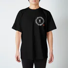 書家 和門-わもん-のめん君 オーケストラ（黒Ｔ ワンポイント） Regular Fit T-Shirt