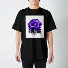 Future Starry Skyの紫色の薔薇 Regular Fit T-Shirt